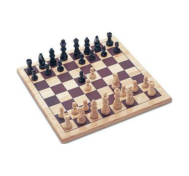 Jeu d'échecs plateau 30x30cm pièces en bois massif