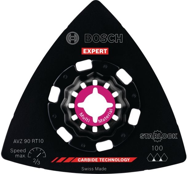 Plateau de ponçage Expert Starlock Carbure 90mm - Bosch