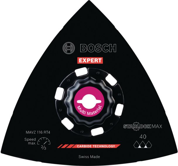 Plateau de ponçage StarlockMax Carbure Multimaterial - Bosch
