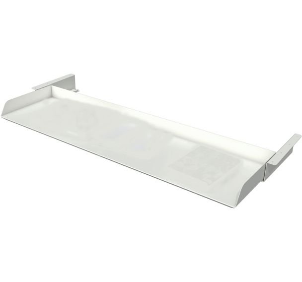 Plateau de rangement, coulissant, L110xP30xH60cm,blanc, 3799
