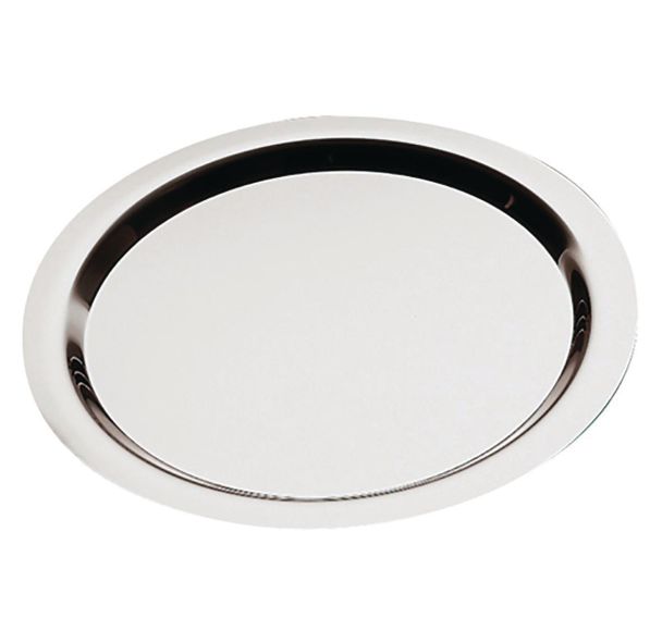 Plateau en inox 38x2 cm