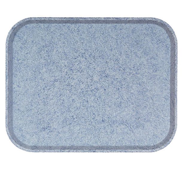 Plateau en polyester 46x36 cm granit bleu-Poly Str-PlAtex