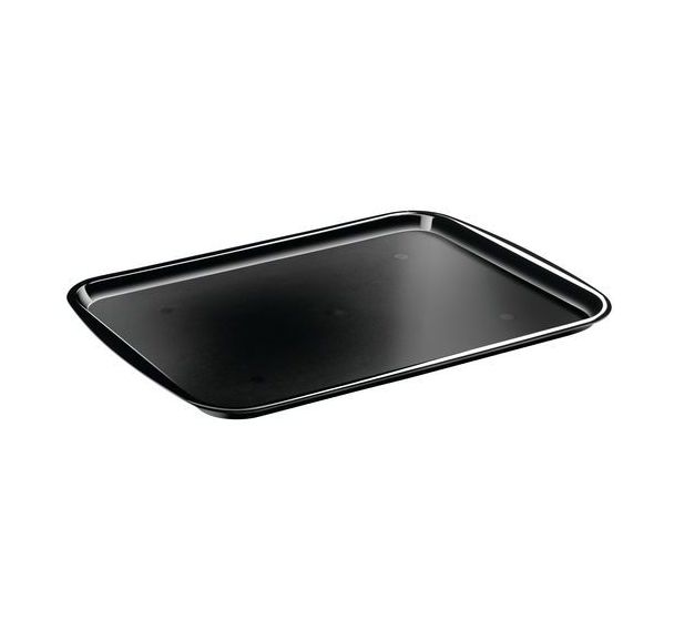 Plateau noir rectangulaire