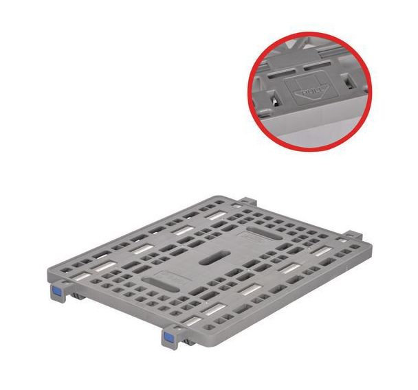 Plateau plastique pour roll-conteneur