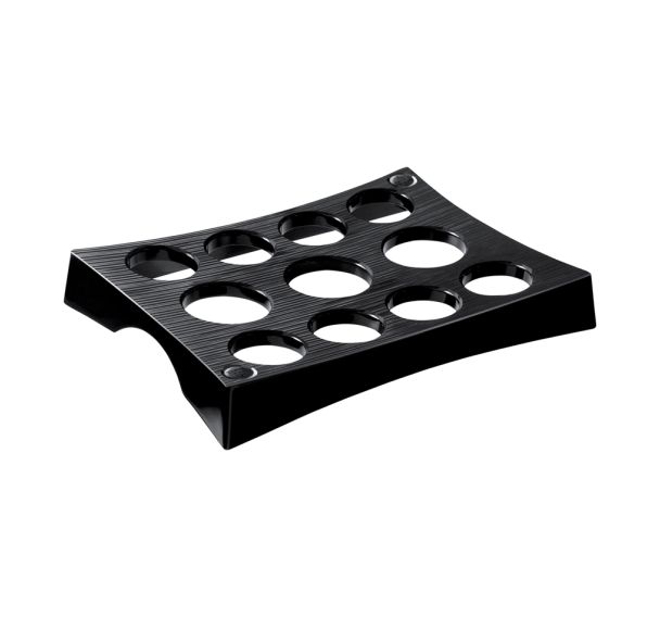 Plateau porte-gobelets PVC, Plateau 1 NoirH: 46 l 250L:330 mm