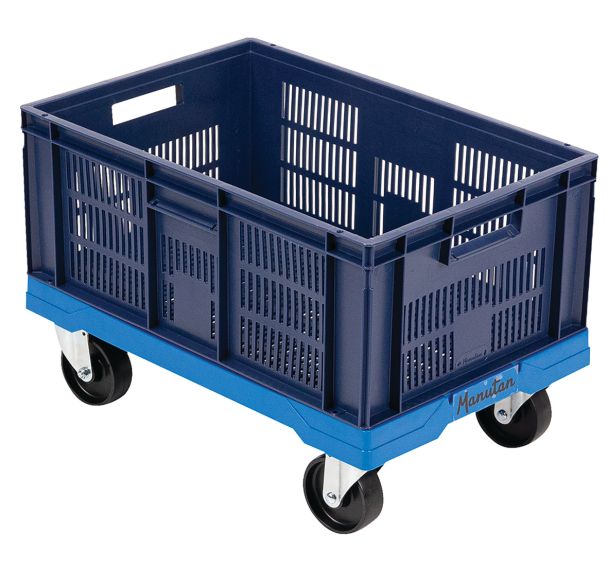 Plateau roulant 250 kg avec bac alimentaire 45 L - Manutan Expert