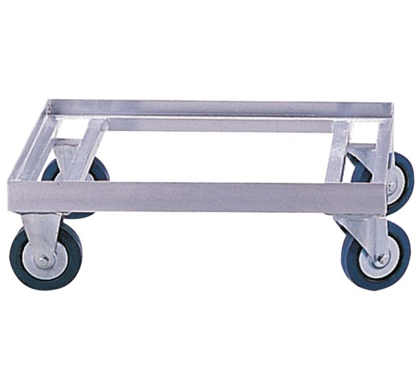 Plateau roulant acier  Pour bacs norme Europe  F= 500 kg Sans dossier
