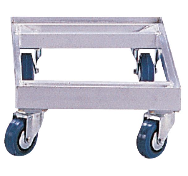 Plateau roulant acier pour bacs norme Europe force 350 kg Sans dossier