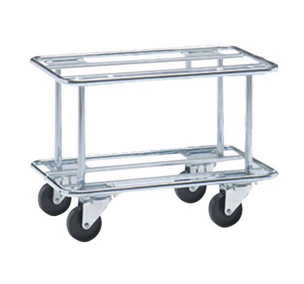 Plateau roulant haut fil d'acier - Pour bacs norme Europe - capacité 300 kg