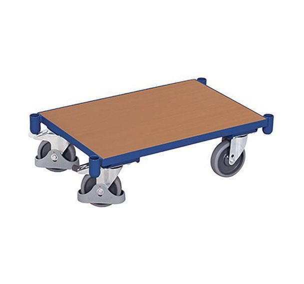 Plateau roulant modulaire Euro avec plateau et douilles cornières