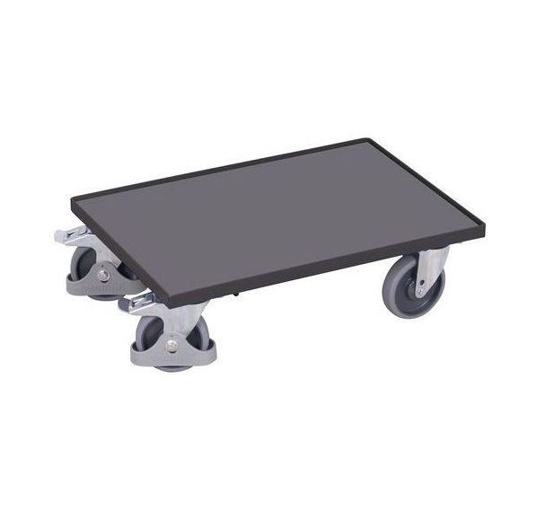 Plateau roulant modulaire Euro avec plateau (rebord de 10 mm)
