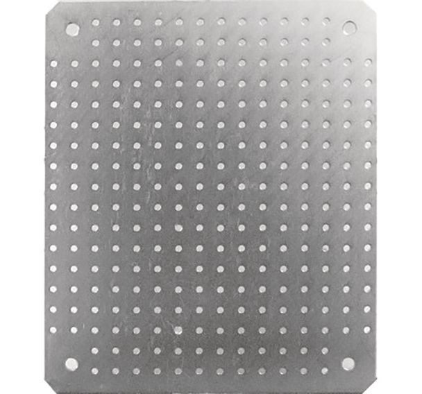 Platine de fond perforee
