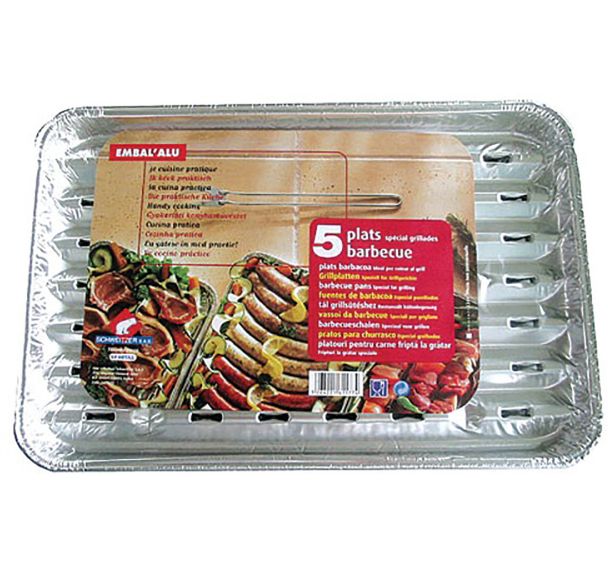 Plats à griller alu x5 gribq05574