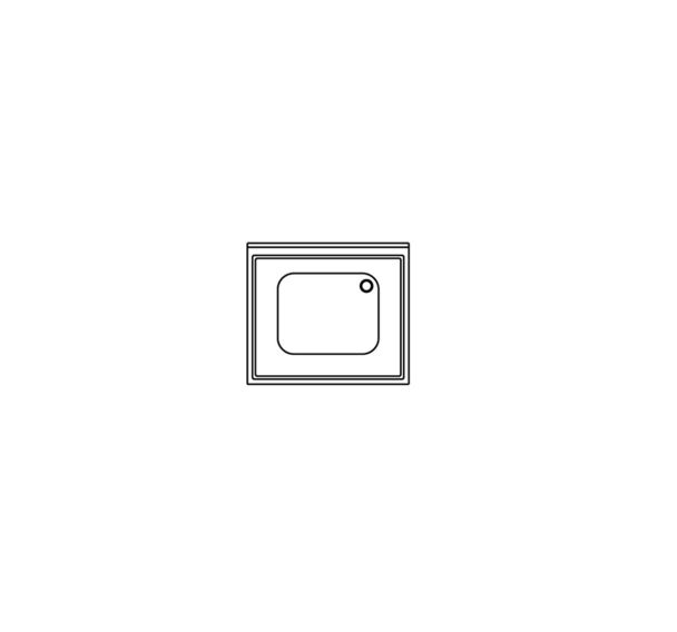 Plonge sur placard 1 bac gamme 700- PP077/1