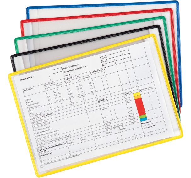 Poche adhésive - A3 - assorti