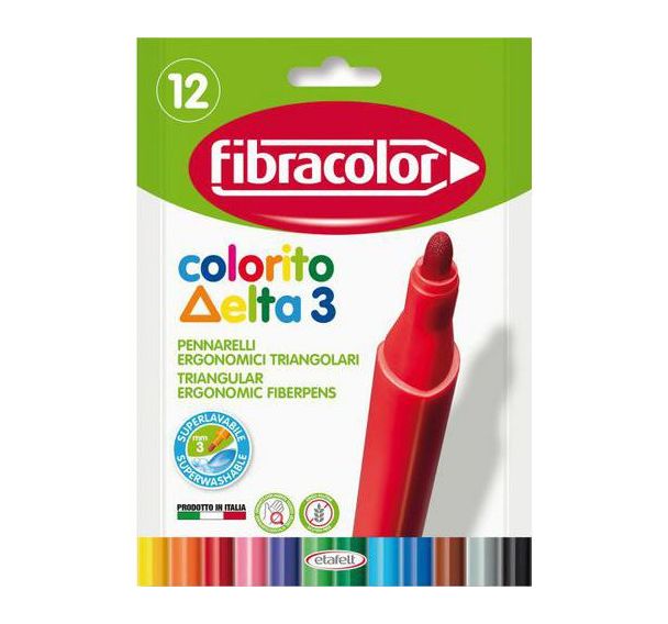 Pochette 12 feutres Colorito Delta 3