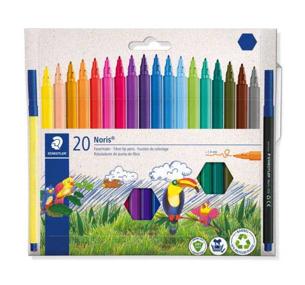 Pochette 20 feutres assortis Staedtler