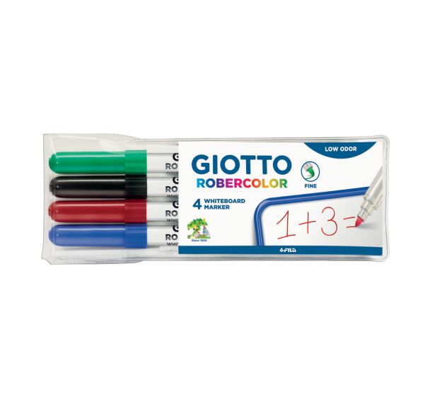 Pochette 4 feutres Robercolor Giotto pointe fine
