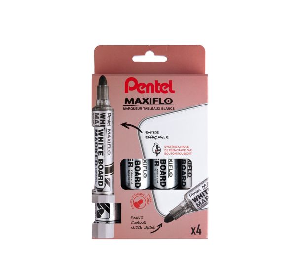Pochette 4 marqueurs MAXIFLO