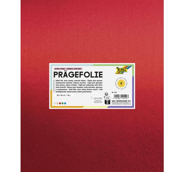 Pochette 5 feuilles métal à repousser Pébéo