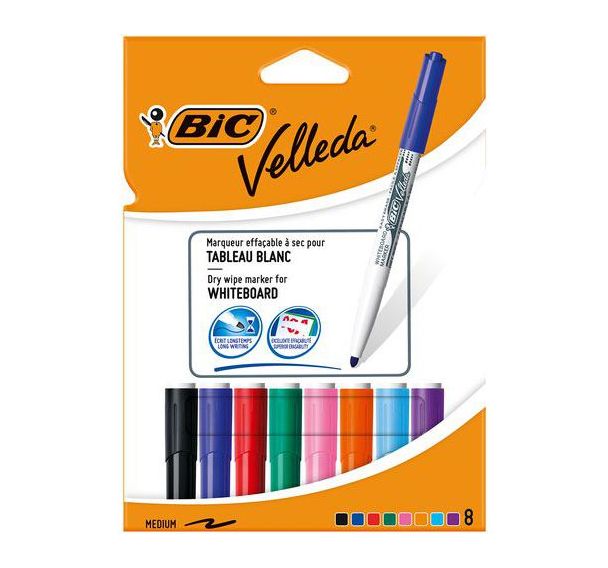 Pochette 8 feutres Velleda