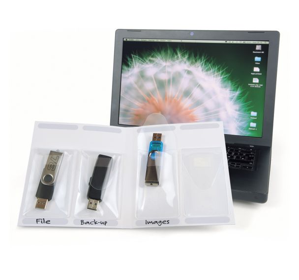 Pochette adhésive pour clé USB (lot de 10)