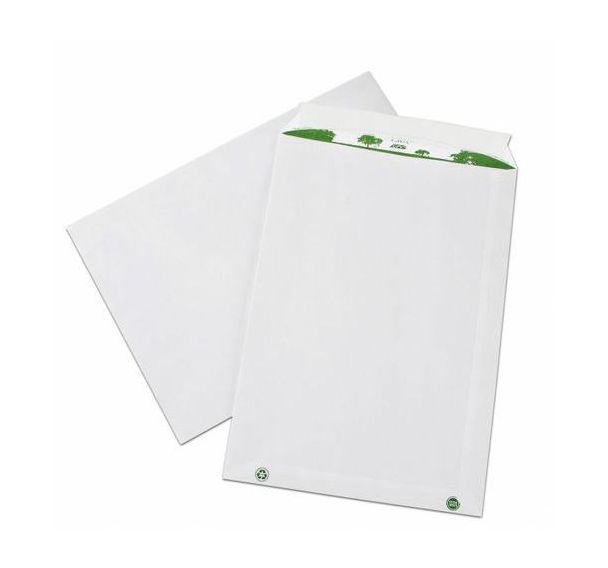 Pochette blanche recyclée 229 x 324 mm - 90 gr (Boite de 250)