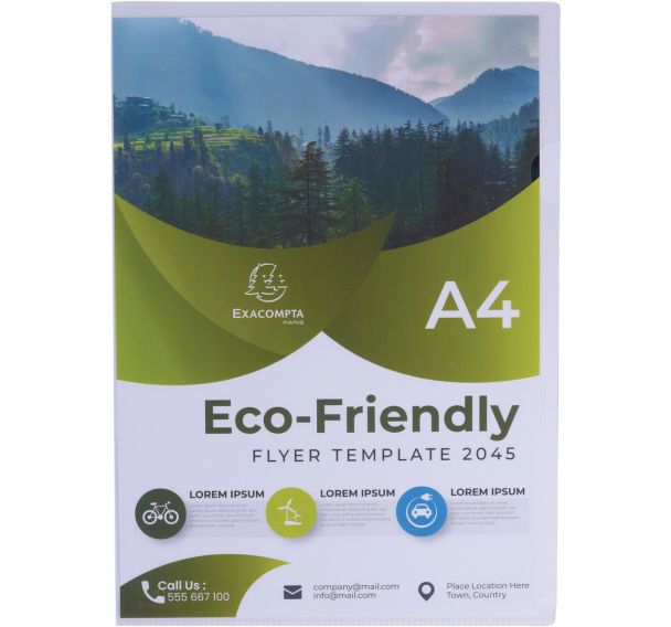 Pochette coin PP 120 microns Forever - Sachet de 100 - Exacompta - Lot de 10