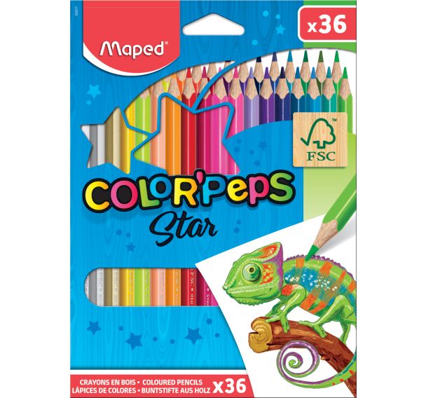 Pochette de 36 crayons couleurs School Peps Maped