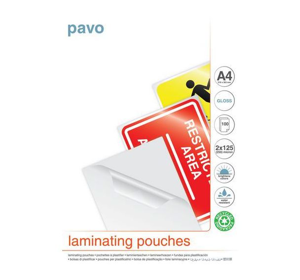 Pochette de Plastification A4 - Pavo