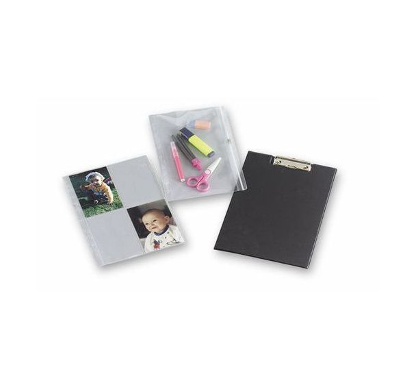 Pochette 'fourre-tout' A4 PVC perforées (Sachet de 10)