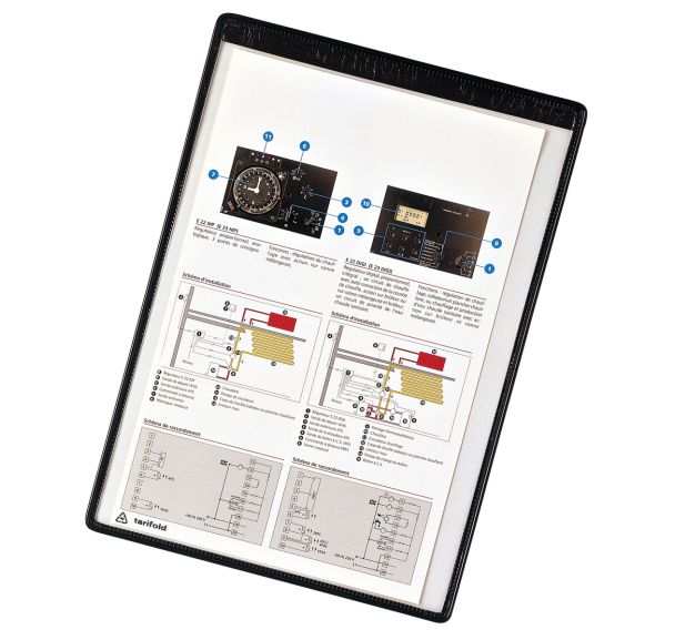 Pochette magnétique Tarifold - Lot de 5 - Noir