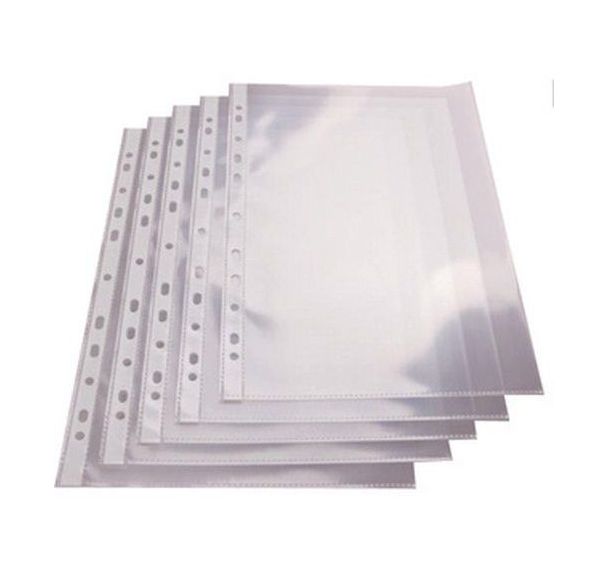 Pochette perforée, A4, PP, transparent