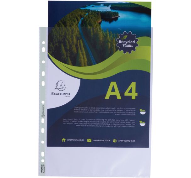 Pochette perforée A4 Forever - Sachet de 100 - Exacompta - Lot de 10