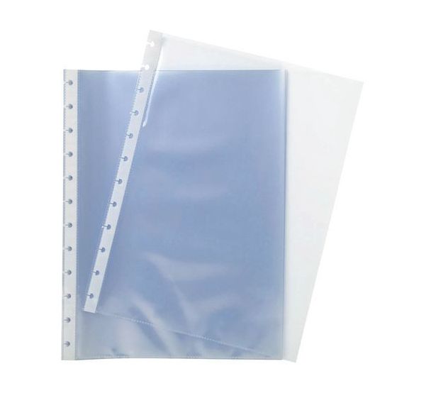 Pochette perforée transparente A4 Exacompta - Lot de 10