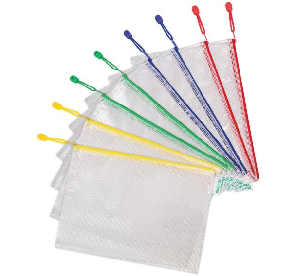 Pochette renforcée à zip - A4 - Paysage - Assorti