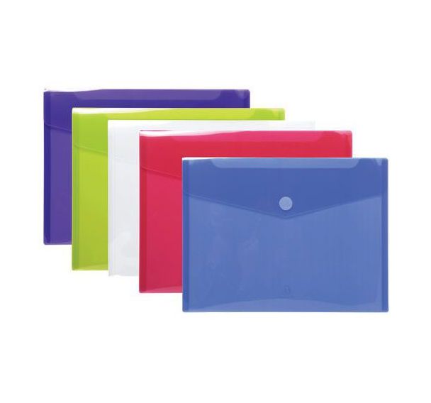 Pochettes-enveloppes polypropylène - A4