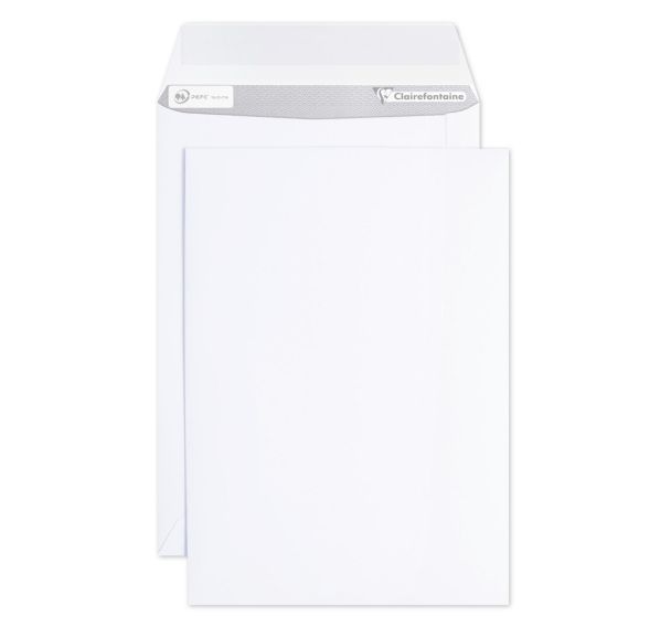 Pochettes blanches 162x229 blanc - Clairefontaine