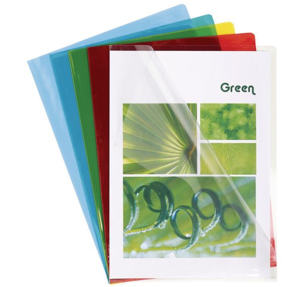 Pochettes coin PVC lisse 13/100e -A4