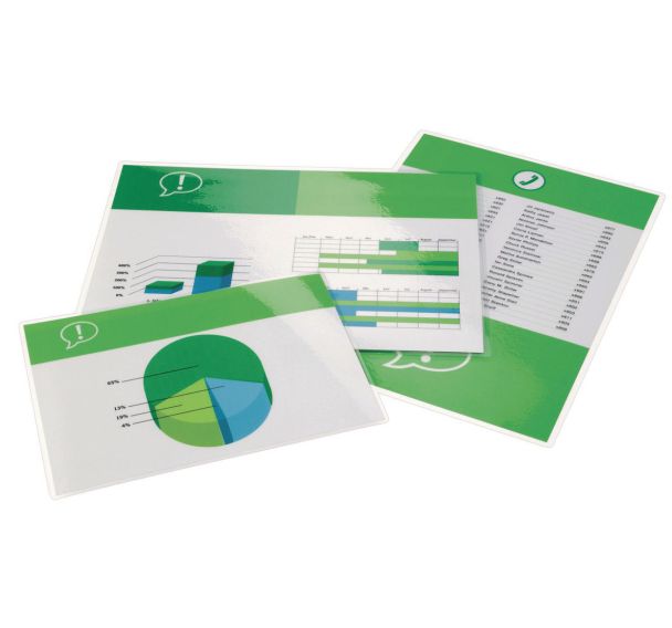 Pochettes de plastification standards A4, 2 x 250 microns GBC