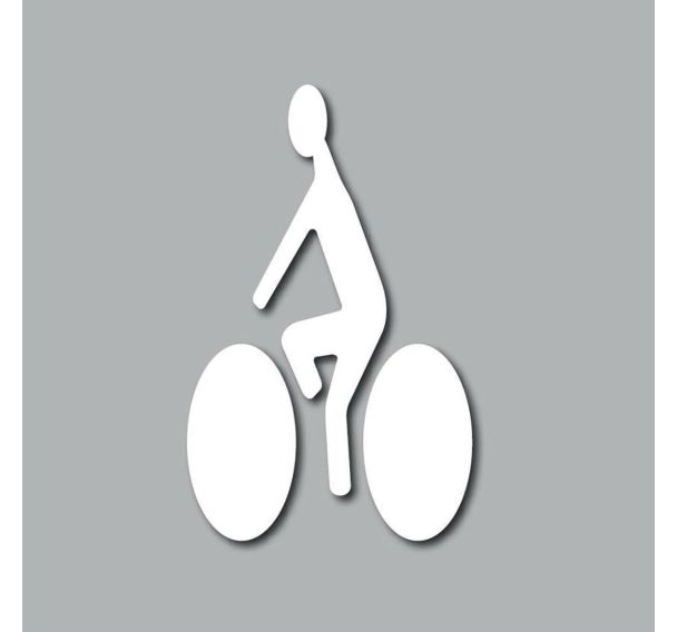 Pochoir adhésif CYCLISTE