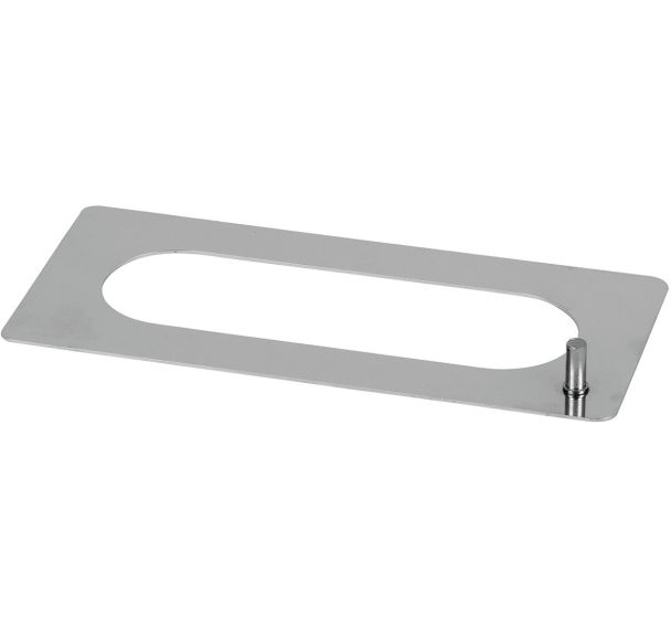 Pochoir oblong inox - 14,5 x 4,5 cm