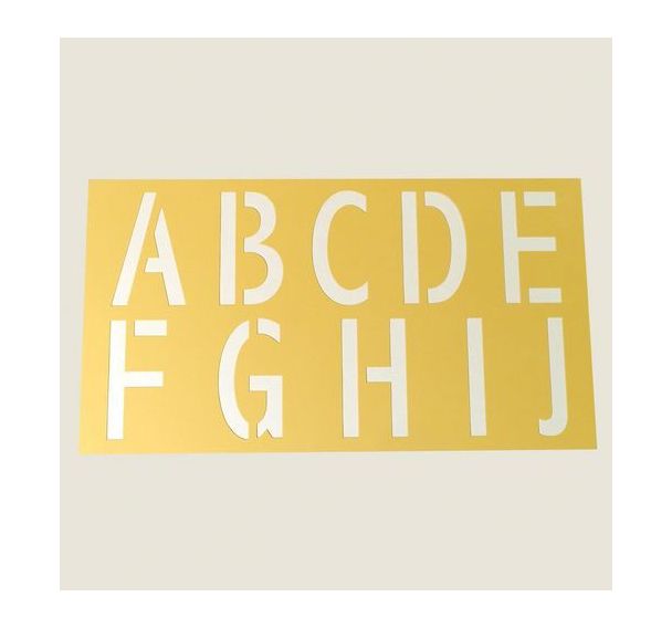 Pochoirs alphabet