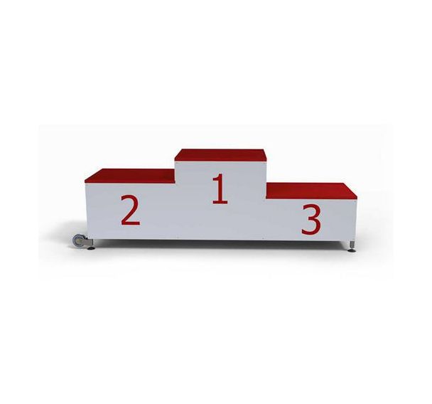 Podium premium 3 places sur roulettes