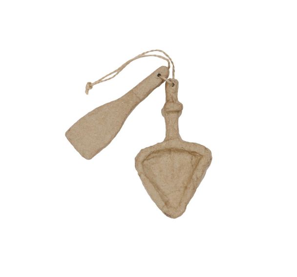 Poêlon et spatule à raclette 1x5x10/1x2,5x8cm (Lot de 10)