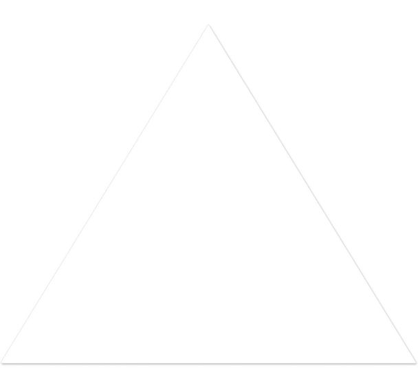 Pointe de flèche adhésive LeanStripe - Blanc - Ergomat