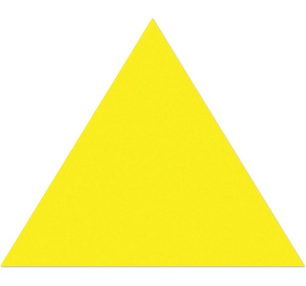 Pointe de flèche adhésive LeanStripe - Jaune - Ergomat