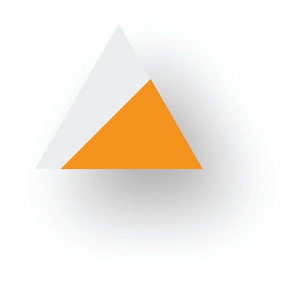 Pointe de flèche adhésive LeanStripe - Orange/Blanc - Ergomat