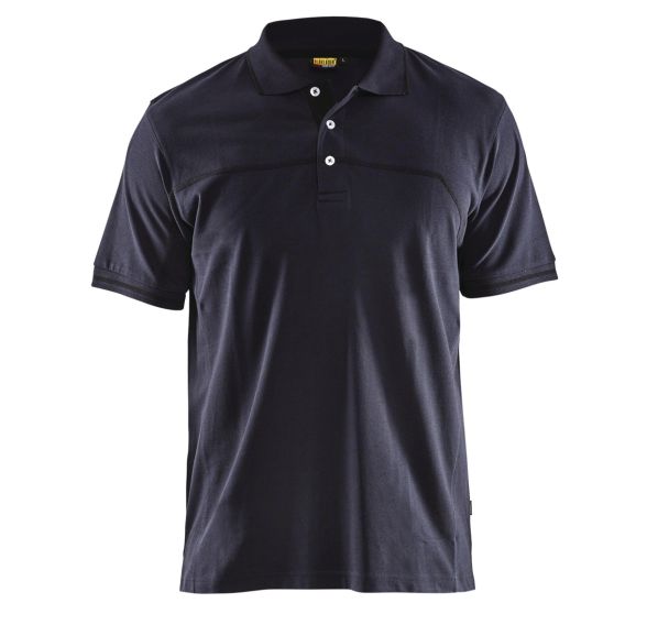 Polo bicolore marine foncé/noir
