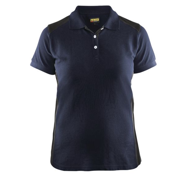 Polo femme marine foncé/noir